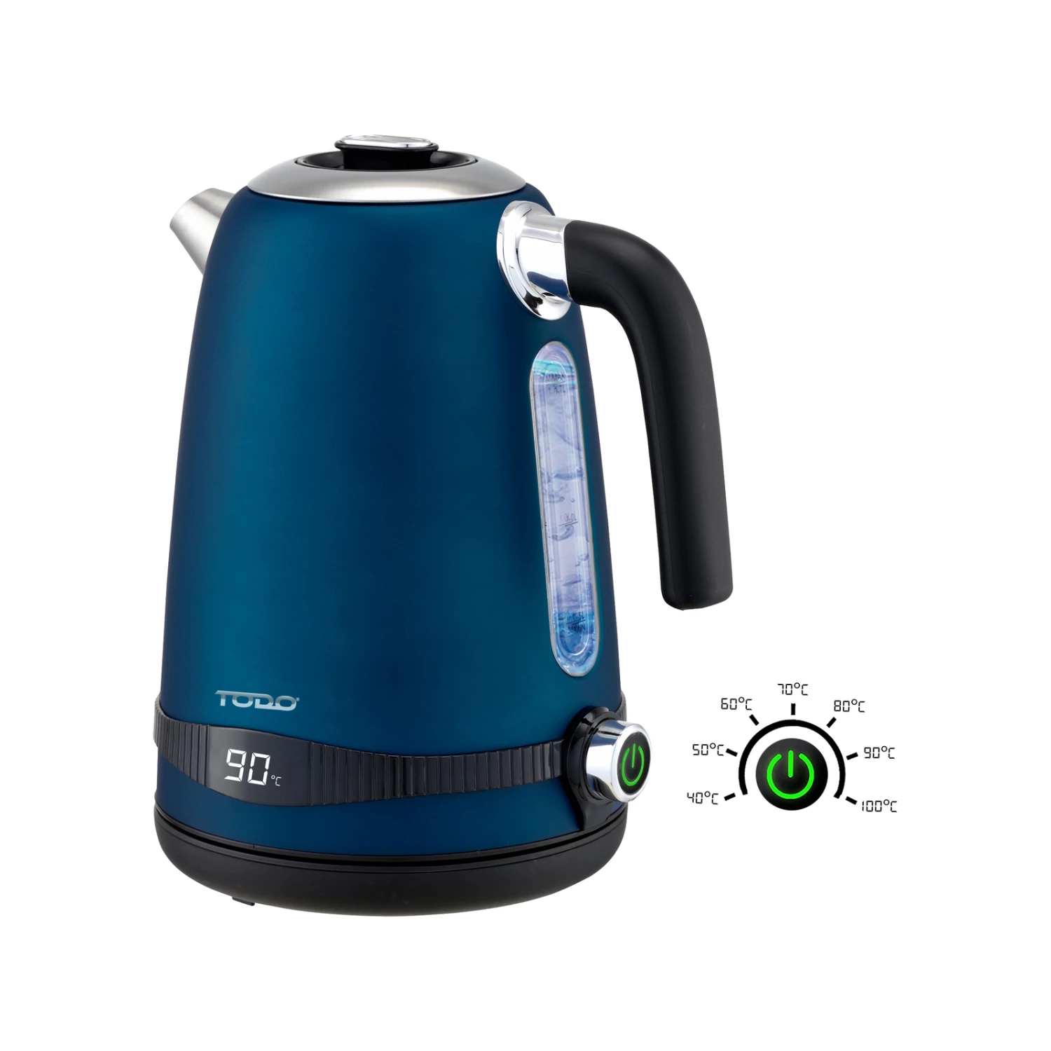 Brand new ⭐ Australia Sale - TODO 2200W 1.7L Stainless Steel Electric Cordless Kettle Blue 😉 2 Brand new ⭐ Australia Sale - TODO 2200W 1.7L Stainless Steel Electric Cordless Kettle Blue 😉 - Image 2