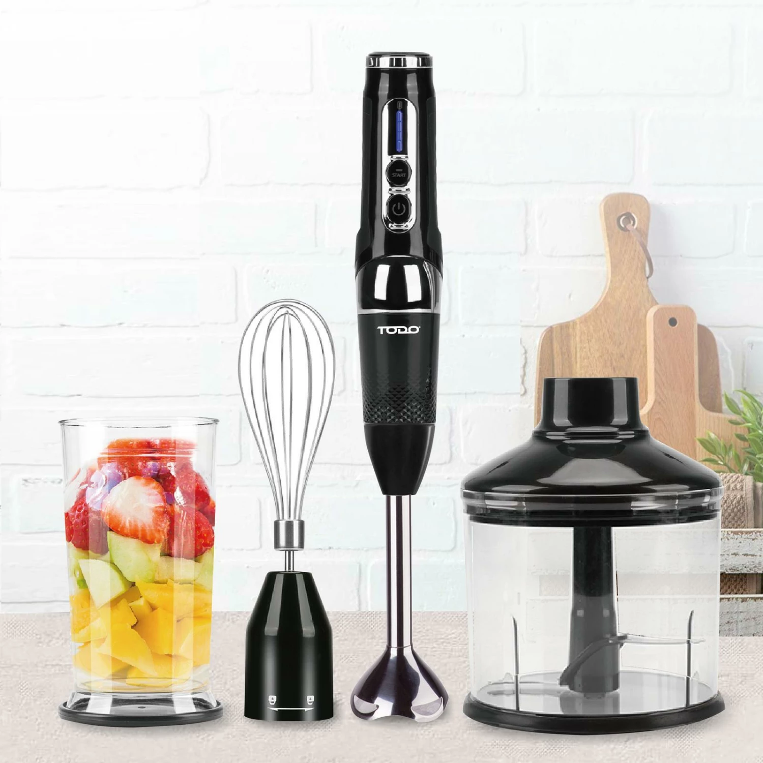 Outlet 🔔 Australia Only - TODO 7.4V Cordless Stick Blender Food Chopper Whisk Black 🎉 2 Outlet 🔔 Australia Only - TODO 7.4V Cordless Stick Blender Food Chopper Whisk Black 🎉 - Image 2