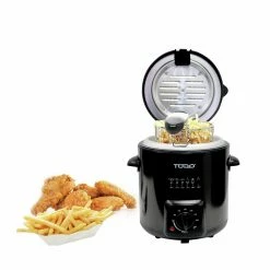 New 🥰 Australia Sale - TODO 840W 0.9L Deep Fryer Stainless Steel Basket Black 👏 7 New 🥰 Australia Sale - TODO 840W 0.9L Deep Fryer Stainless Steel Basket Black 👏 -Todo Online Shop 017da0fc2a7d4e9b9bd223aeac50d384