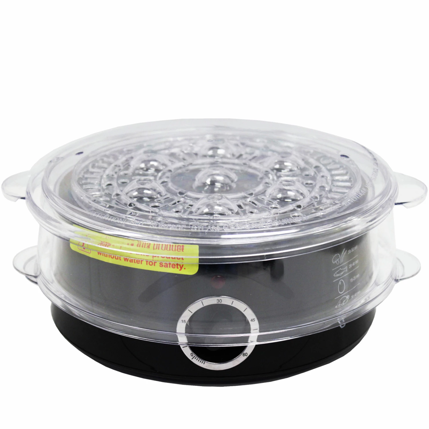 Discount โญ Australia Only - TODO 400W 5L Electric Steam Cooker Steamer 2 Tray Black ๐งจ 2 Discount โญ Australia Only - TODO 400W 5L Electric Steam Cooker Steamer 2 Tray Black ๐งจ - Image 2