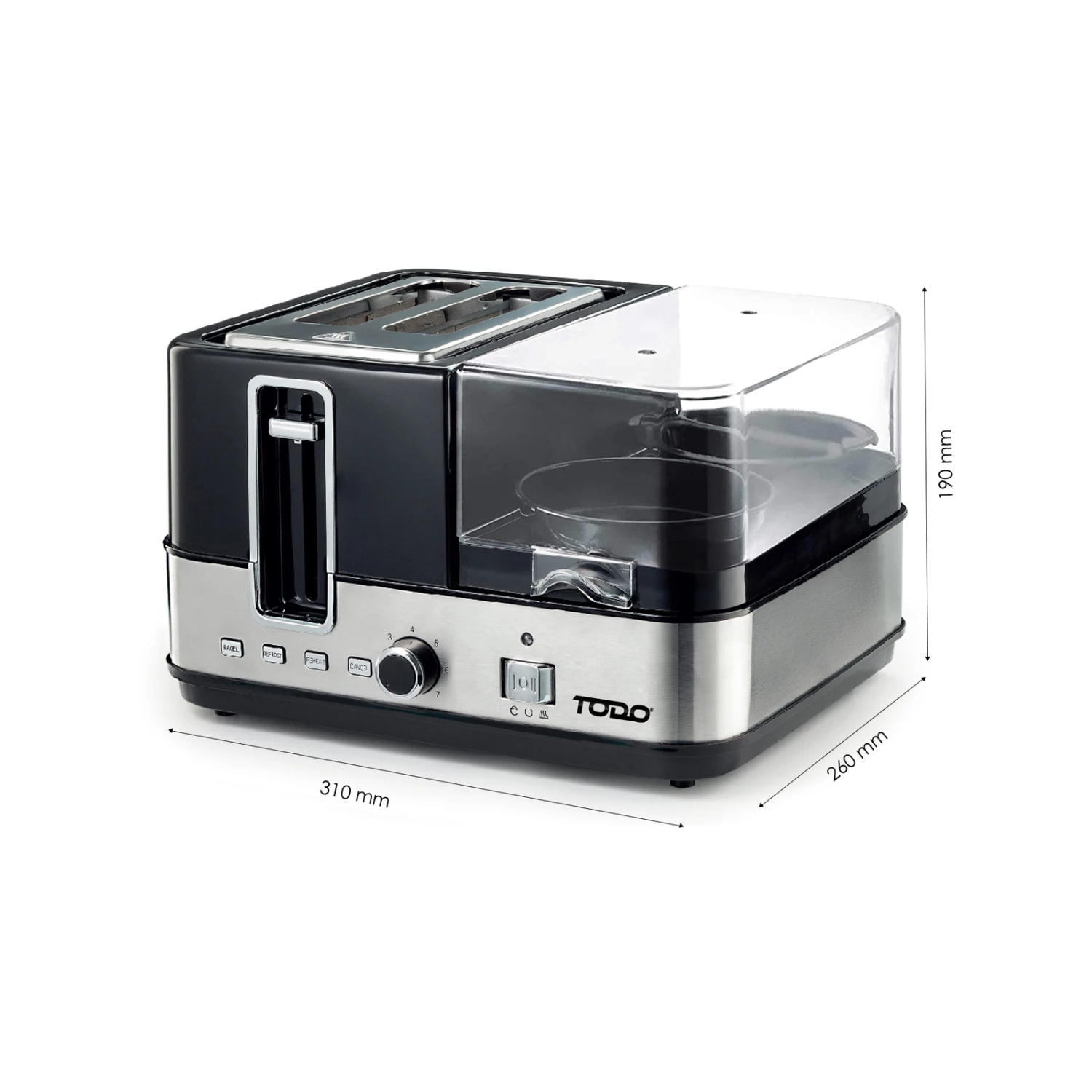 Discount ✔️ TODO 1400W Breakfast Master Toaster Egg Cooker Grill Plate Silver - To Australia 💯 6 Discount ✔️ TODO 1400W Breakfast Master Toaster Egg Cooker Grill Plate Silver - To Australia 💯 - Image 6