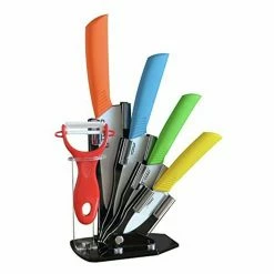 Best reviews of 🔔 Australia Sale - TODO 5 Pcs Ceramic Knife And Peeler Set W/ Knive Stand ❤️