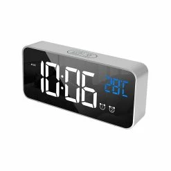 Todo Online Shop 35 Top 10 🔥 TODO Digital Alarm Clock Large Display USB Rechargeable - Silver - To Australia ✨