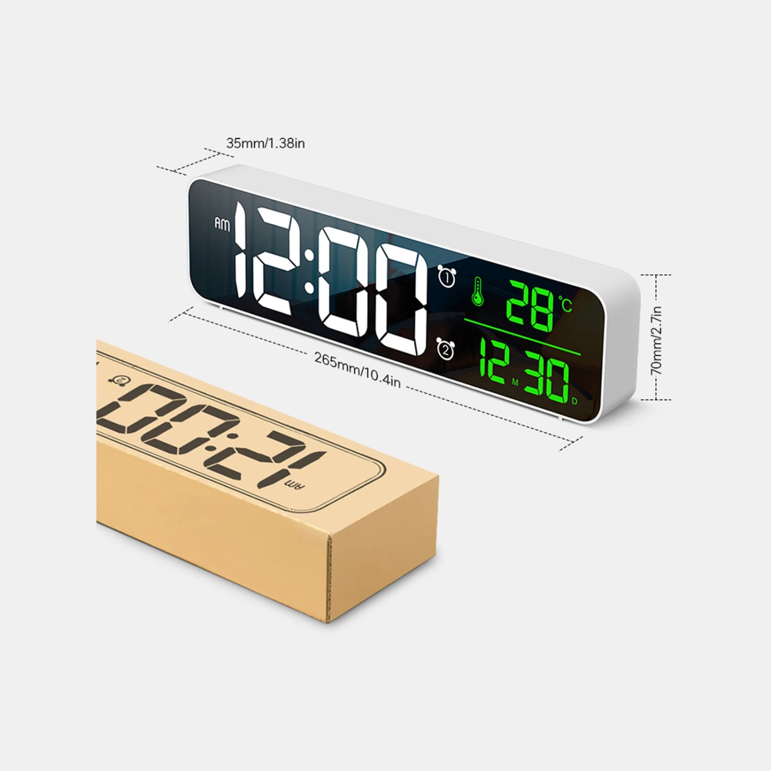 Best deal ๐ Australia Sale - TODO LED Digital Alarm Clock + Temperature Display - Black โ 2 Best deal ๐ Australia Sale - TODO LED Digital Alarm Clock + Temperature Display - Black โ - Image 2