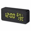 Flash Sale 🌟 Australia Only - TODO Digital LED Alarm Clock W/ Dual USB Charge Port 115 Colour LED - Black ✔️
