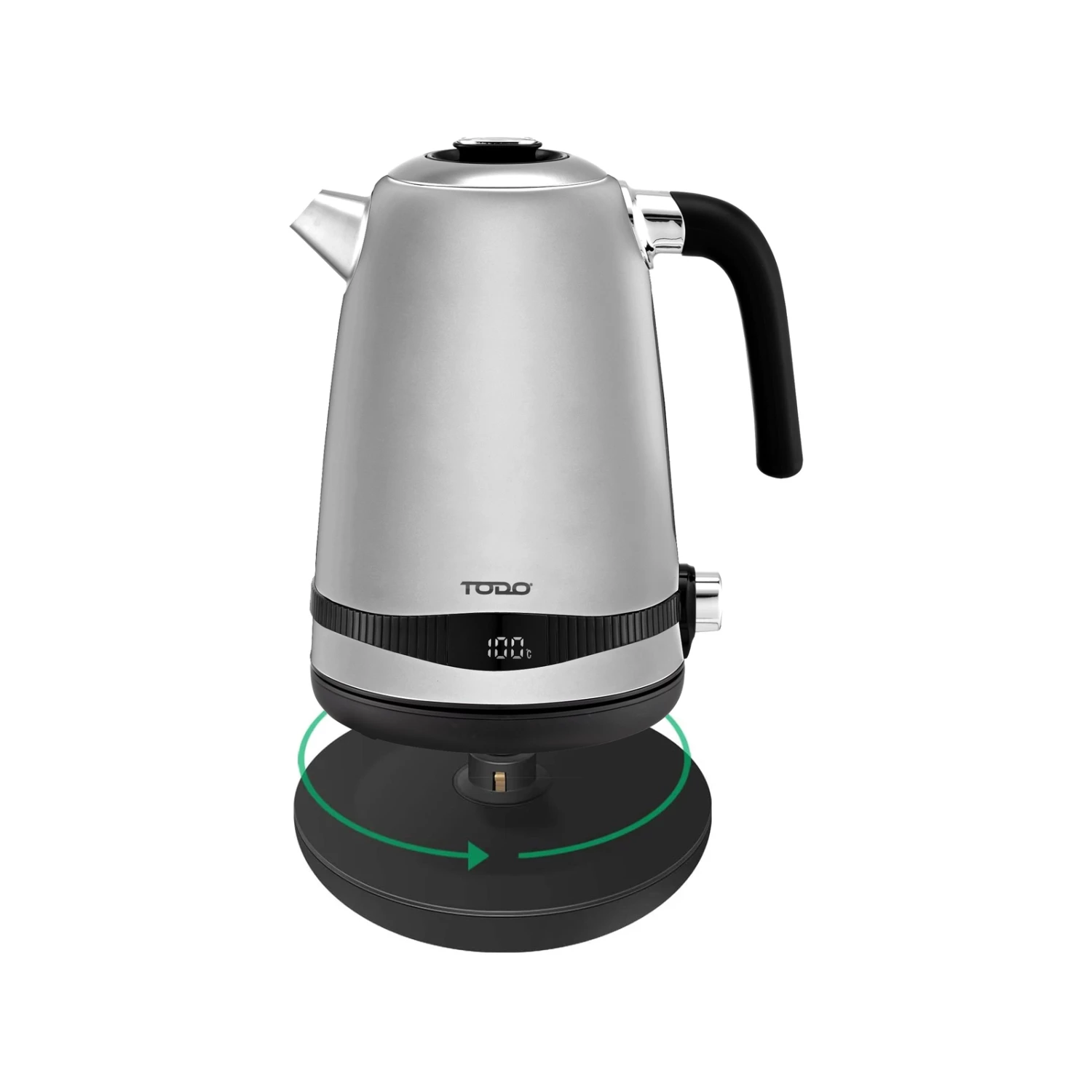 Wholesale 🛒 Australia Sale - TODO 2200W 1.7L Stainless Steel Electric Cordless Kettle Silver ❤️ 4 Wholesale 🛒 Australia Sale - TODO 2200W 1.7L Stainless Steel Electric Cordless Kettle Silver ❤️ - Image 4