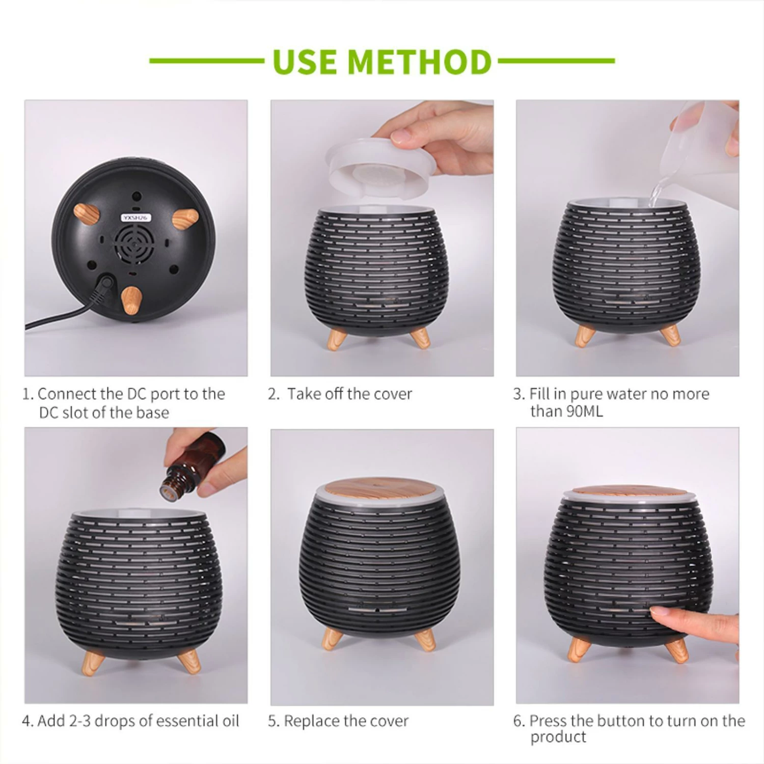 Deals 💯 TODO 100ml Humidifier Aromatherapy Diffuser W/ LED Light - Black - To Australia ⭐ 6 Deals 💯 TODO 100ml Humidifier Aromatherapy Diffuser W/ LED Light - Black - To Australia ⭐ - Image 6