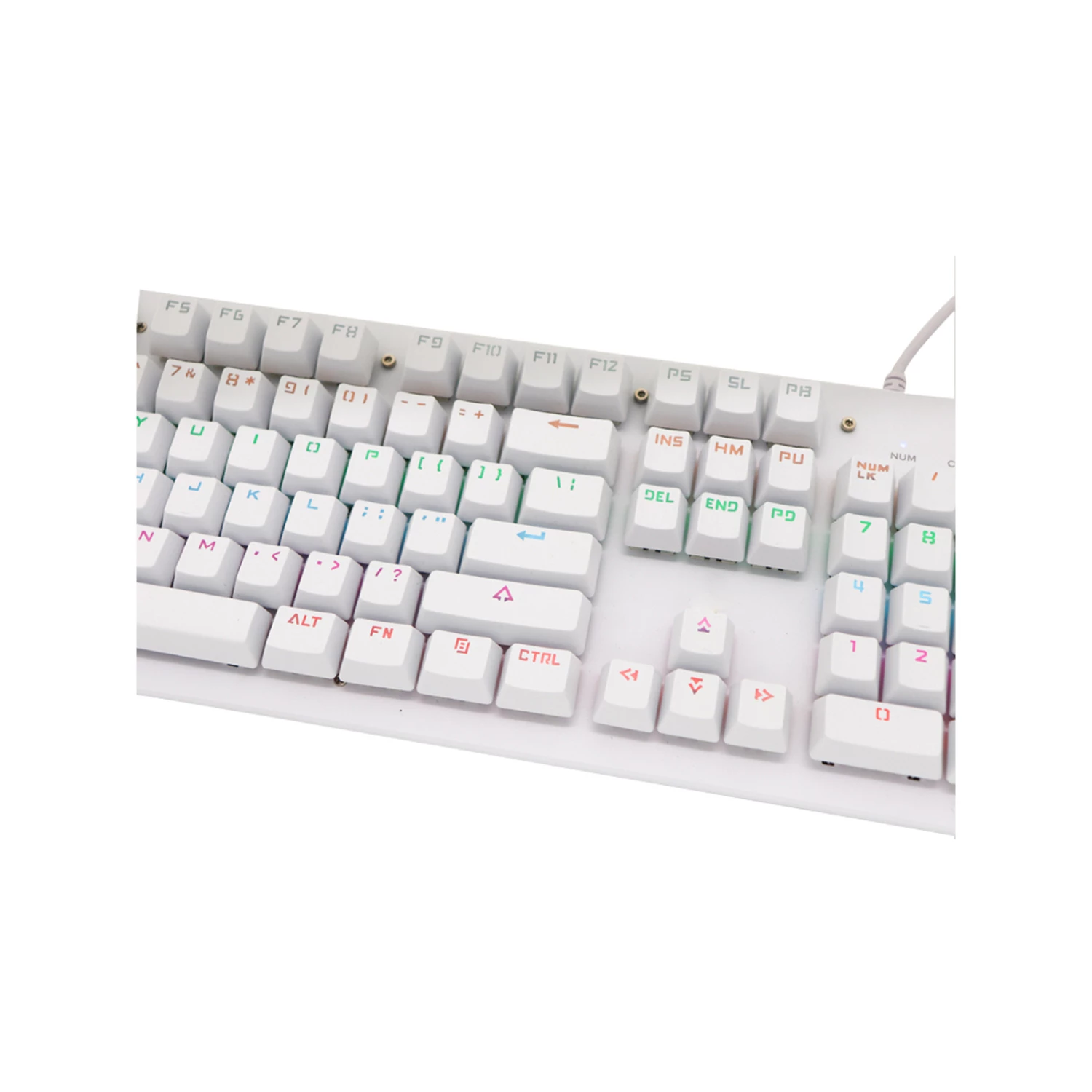 Best Sale 😀 Australia Only - Todo Mechanical Gaming Keyboard Linear Blue Switch 104 Key USB - White 😀 2 Best Sale 😀 Australia Only - Todo Mechanical Gaming Keyboard Linear Blue Switch 104 Key USB - White 😀 - Image 2
