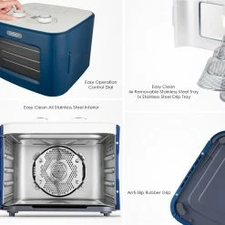 Coupon 🧨 TODO 400W Food Dehydrator Stainless Steel Interior - Navy Blue - To Australia 👍 -Todo Online Shop 377af82a85884af0bf285fac4c04c865