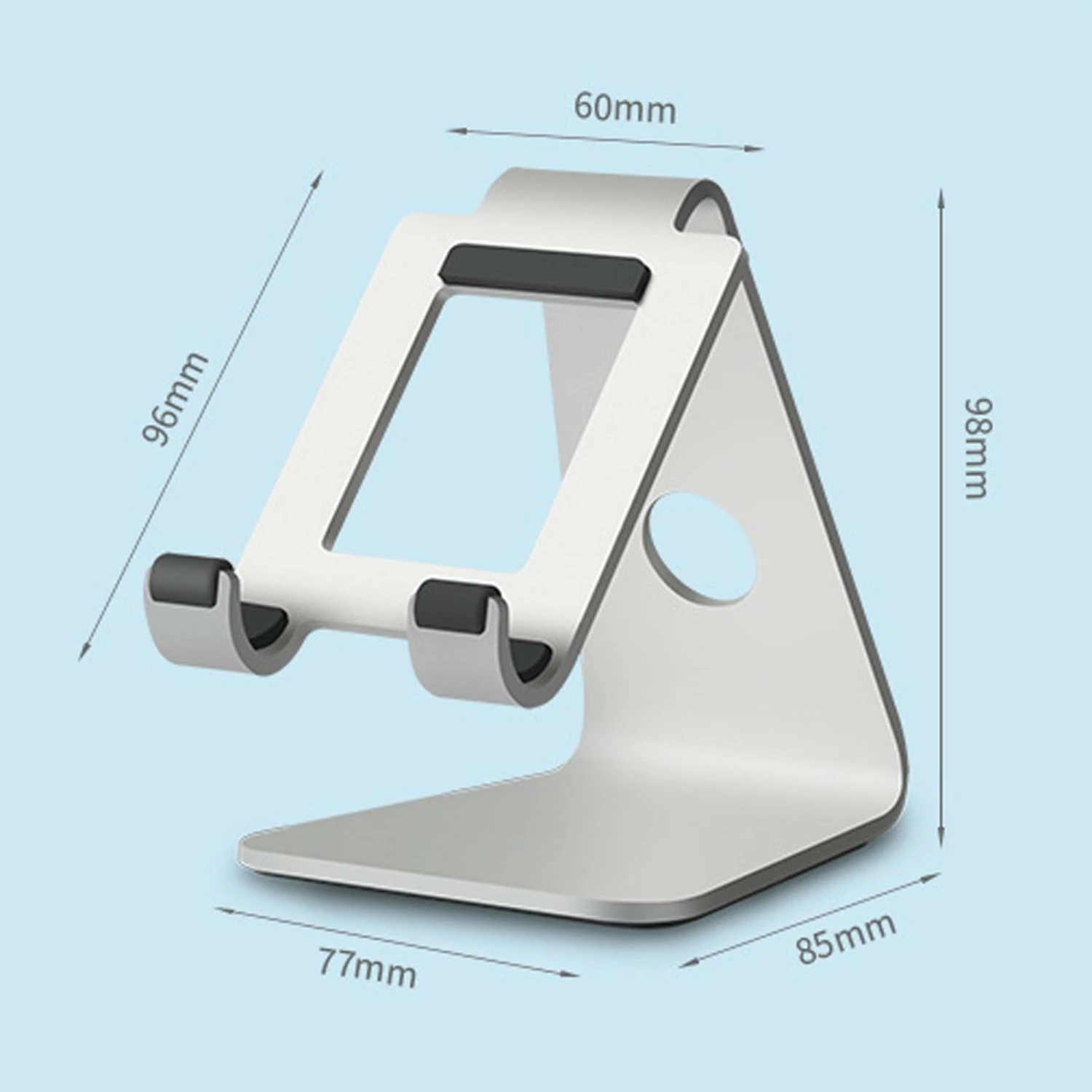 Top 10 🎁 Australia Only - TODO 3.5" - 8" Aluminium Alloy Mobile Phone / Tablet Stand Mount Silver 🛒 5 Top 10 🎁 Australia Only - TODO 3.5" - 8" Aluminium Alloy Mobile Phone / Tablet Stand Mount Silver 🛒 - Image 5