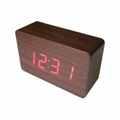 Wholesale 💯 Australia Only - TODO Digital Alarm Clock Red LED - Brown Black 🤩