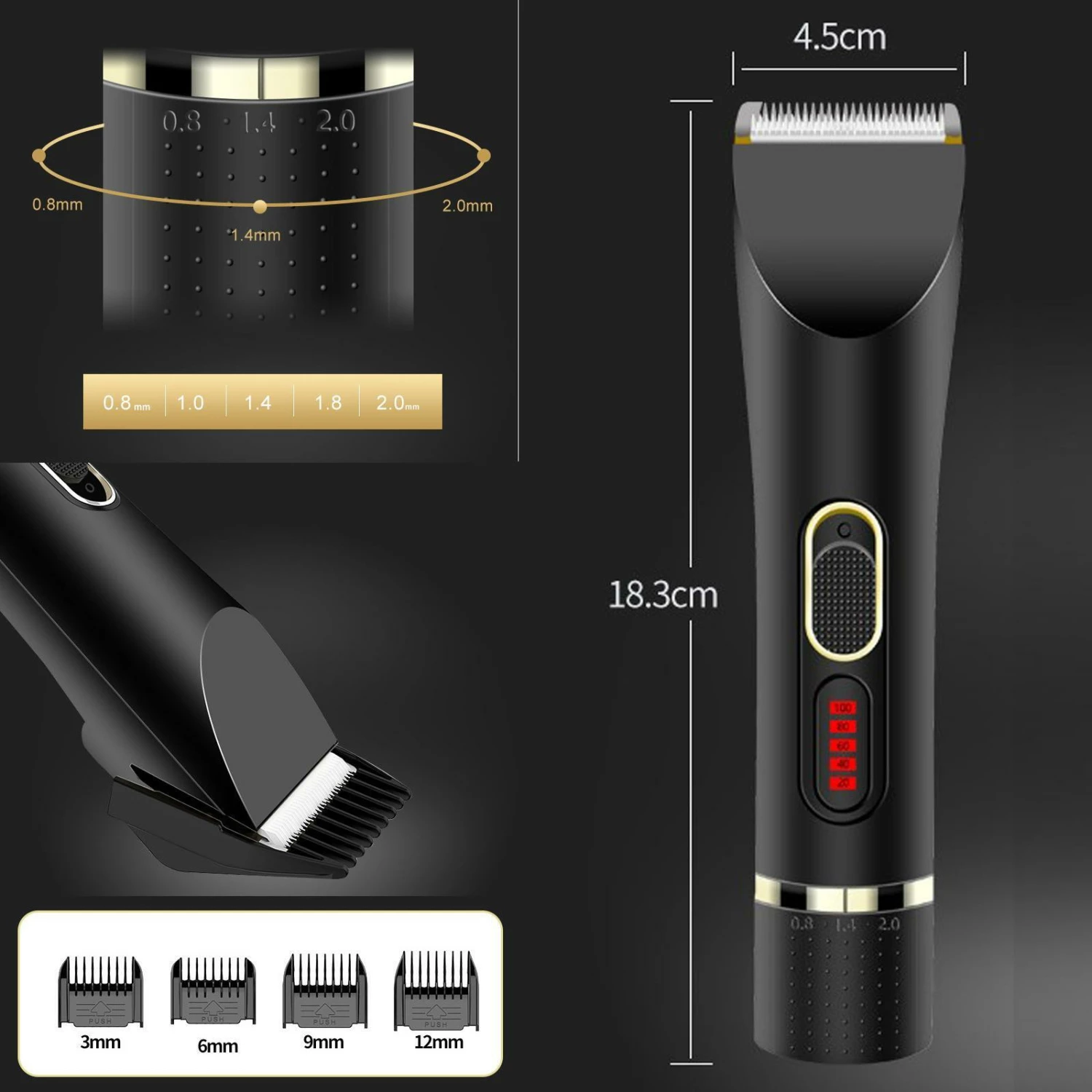 Best reviews of โจ Australia Sale - Todo Cordless Hair Clipper Beard Trimmer 3.7V 2000mAh Rechargeable Black ๐ 6 Best reviews of โจ Australia Sale - Todo Cordless Hair Clipper Beard Trimmer 3.7V 2000mAh Rechargeable Black ๐ - Image 6