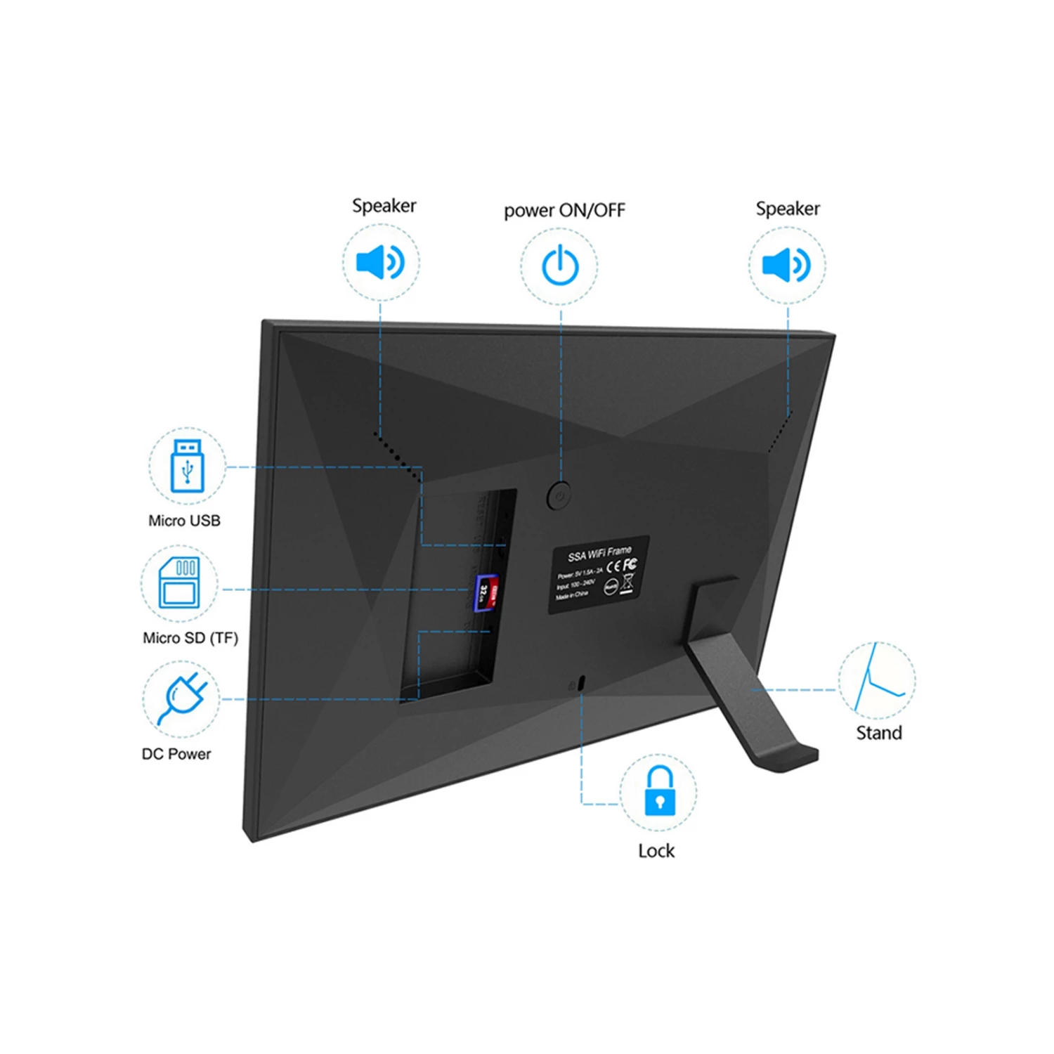 Best Sale ⭐ Todo 10.1" Digital Photo Frame With Smart APP 16GB Memory - White - To Australia 🌟 4 Best Sale ⭐ Todo 10.1" Digital Photo Frame With Smart APP 16GB Memory - White - To Australia 🌟 - Image 4