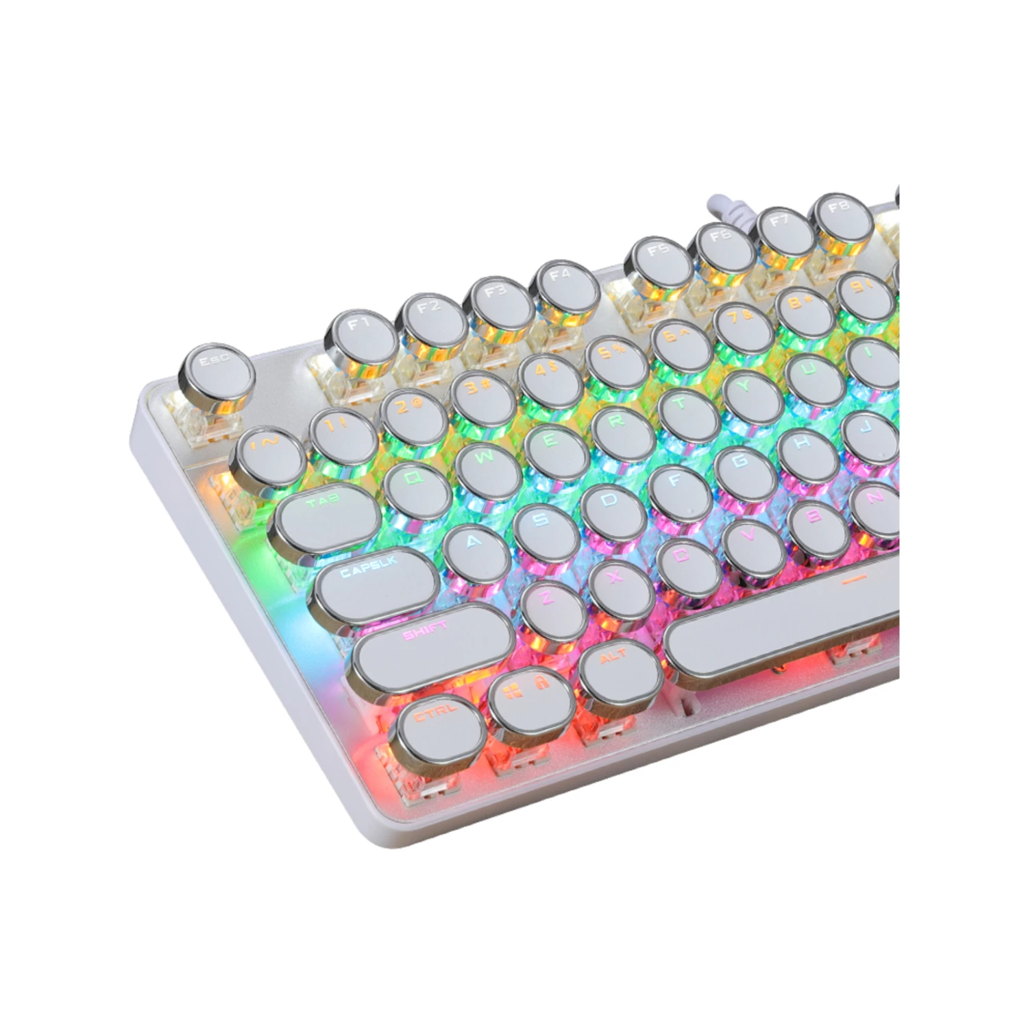 Buy 🥰 Australia Only - Todo Mechanical Gaming Keyboard Linear Blue Switch 87 Key USB - White 🎁 4 Buy 🥰 Australia Only - Todo Mechanical Gaming Keyboard Linear Blue Switch 87 Key USB - White 🎁 - Image 4