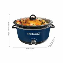 Best deal ✔️ TODO 260W 3.5L Stainless Steel Slow Cooker W/ Ceramic Bowl Blue - To Australia ⭐ 11 Best deal ✔️ TODO 260W 3.5L Stainless Steel Slow Cooker W/ Ceramic Bowl Blue - To Australia ⭐ -Todo Online Shop 56af9e62bb5e4806b9f9a74a66650c17