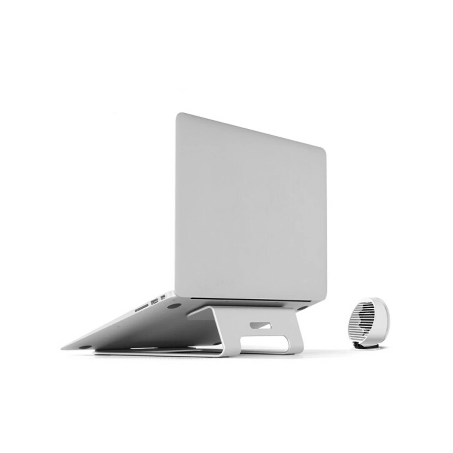 Cheapest 🥰 Australia Sale - TODO 11" - 15" Aluminium Alloy Laptop Stand W/ Cooling Fan - Silver 🥰 2 Cheapest 🥰 Australia Sale - TODO 11" - 15" Aluminium Alloy Laptop Stand W/ Cooling Fan - Silver 🥰 - Image 2