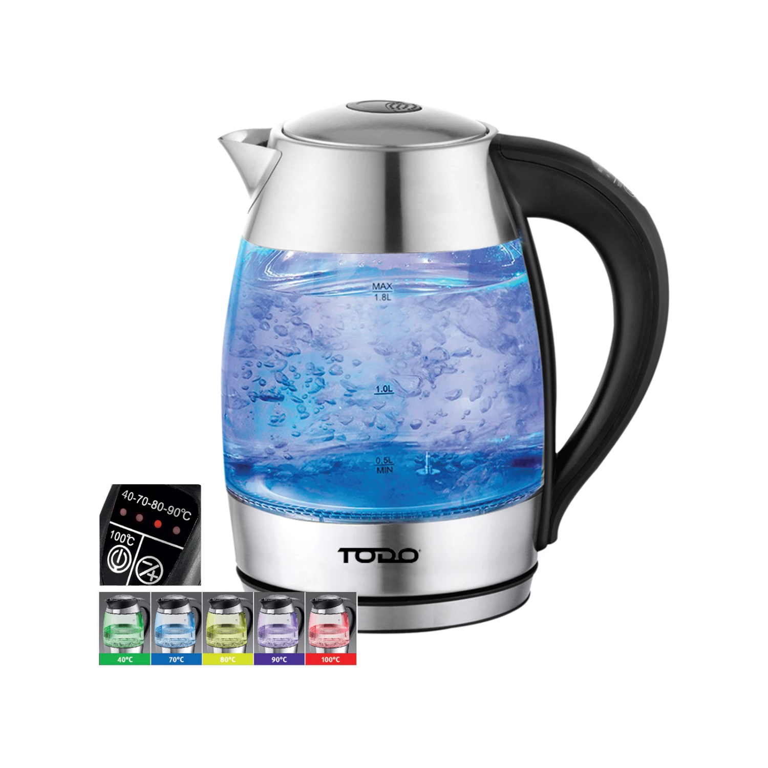 Coupon 😀 Australia Only - TODO 2200W 1.7L Keep Warm Electric Kettle Dual Wall Glass Stainless Steel Silver ✔️ 3 Coupon 😀 Australia Only - TODO 2200W 1.7L Keep Warm Electric Kettle Dual Wall Glass Stainless Steel Silver ✔️ - Image 3