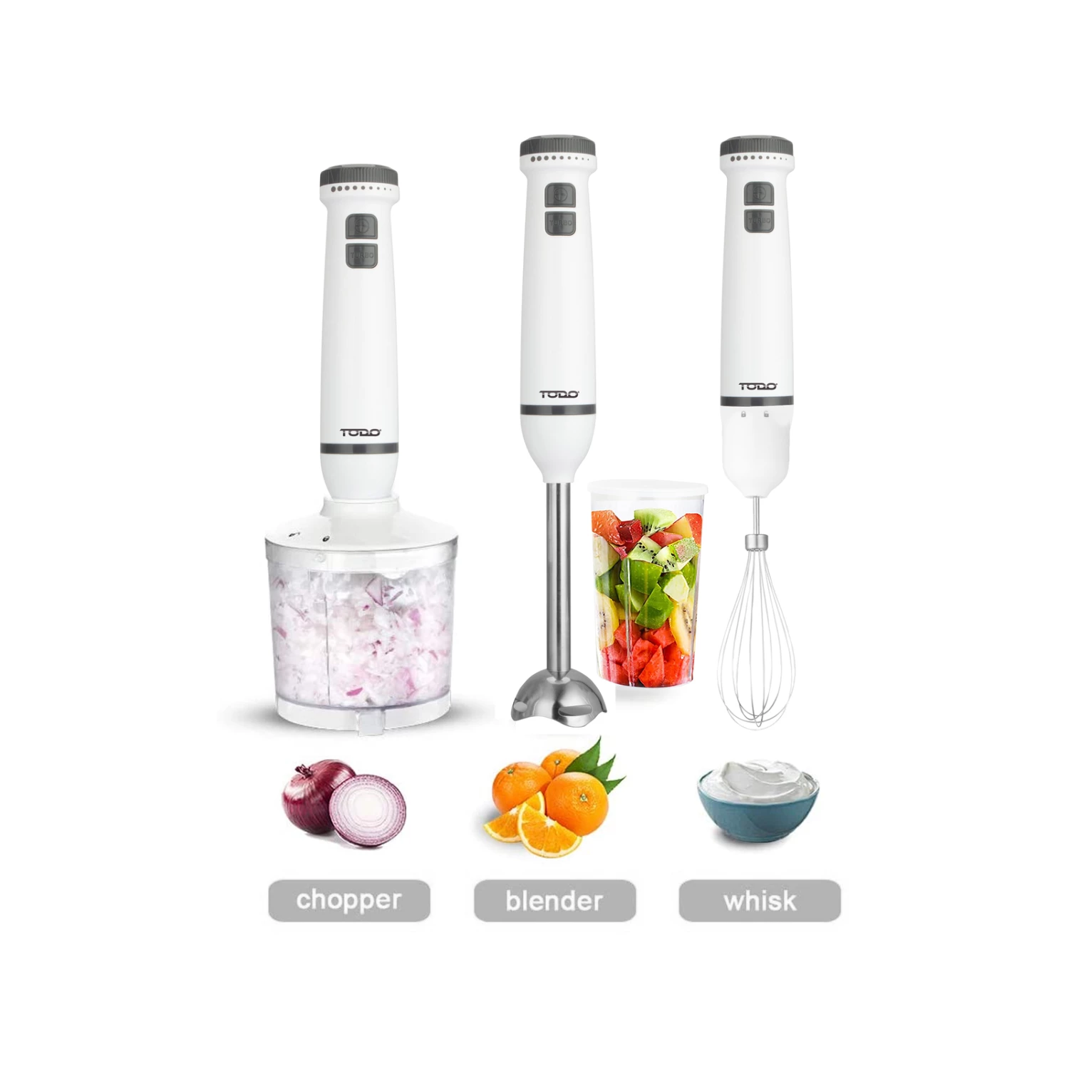 Best Sale ๐ TODO 600W Electric Hand Stick Blender Mixer Food Chopper Whisk Set - White - To Australia ๐ 3 Best Sale ๐ TODO 600W Electric Hand Stick Blender Mixer Food Chopper Whisk Set - White - To Australia ๐ - Image 3