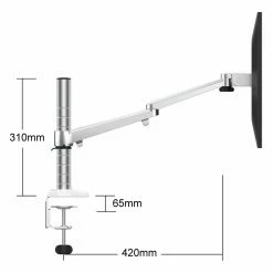 Deals 😉 Australia Only - TODO 10"- 15" Laptop + 14"- 27" Monitor Aluminium Bracket Stand Desk Mount Silver ❤️ -Todo Online Shop 66b0853990164911b62356a18b1dc5d9