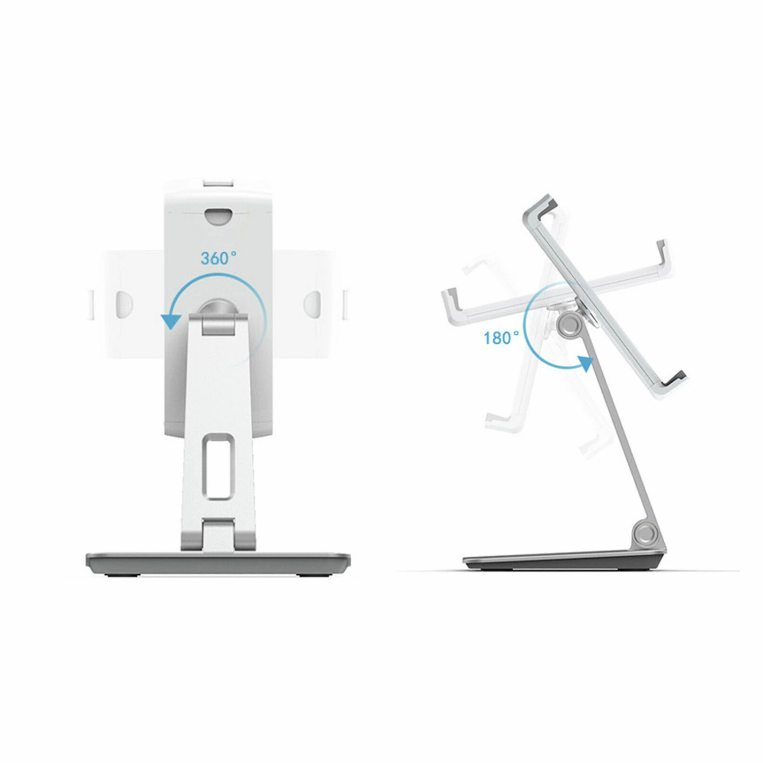 Wholesale 👏 TODO 4" - 14" Aluminium Alloy Foldable Tablet Stand Mount Silver - To Australia ⭐ 4 Wholesale 👏 TODO 4" - 14" Aluminium Alloy Foldable Tablet Stand Mount Silver - To Australia ⭐ - Image 4