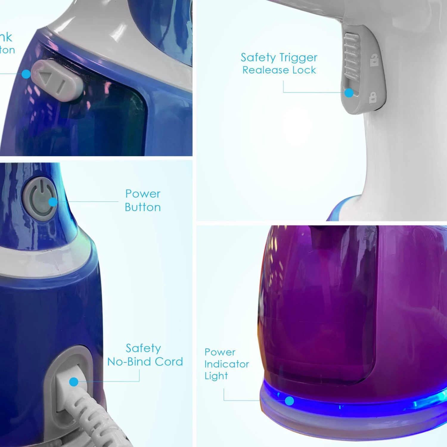 Best Sale ๐ฅ Australia Only - TODO 1700W Handheld Garment Steamer Steam Brush Iron - Blue ๐ฏ 7 Best Sale ๐ฅ Australia Only - TODO 1700W Handheld Garment Steamer Steam Brush Iron - Blue ๐ฏ - Image 7