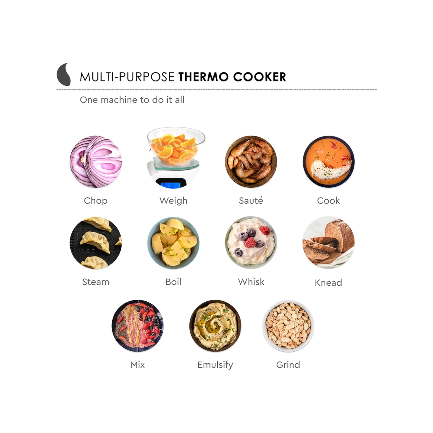 Brand new โ๏ธ Australia Sale - TODO 1800W 2L Multifunction Food Processor Thermo Cooker Stainless Steel Jug White ๐ 7 Brand new โ๏ธ Australia Sale - TODO 1800W 2L Multifunction Food Processor Thermo Cooker Stainless Steel Jug White ๐ - Image 7