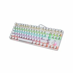 Buy 🥰 Australia Only - Todo Mechanical Gaming Keyboard Linear Blue Switch 87 Key USB - White 🎁
