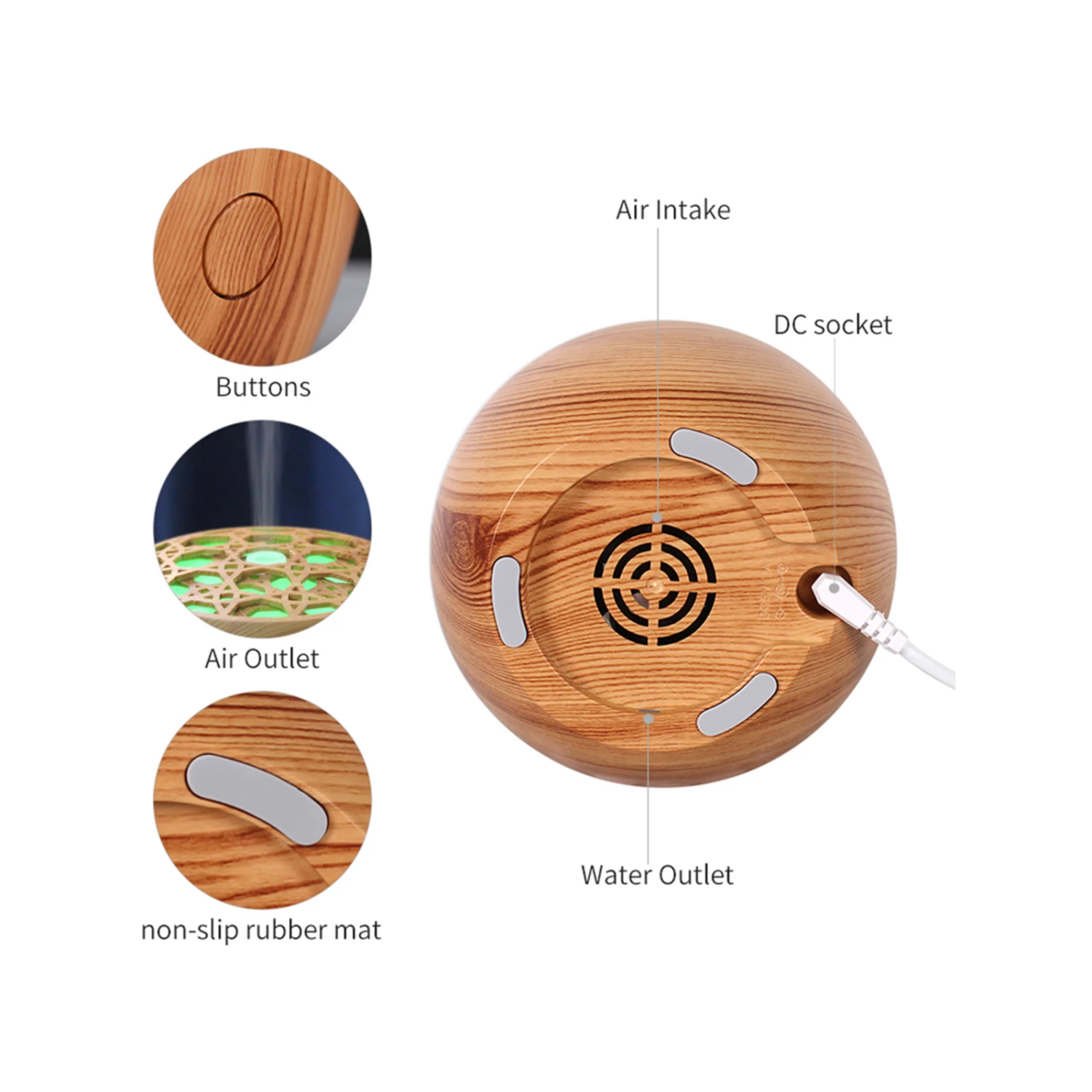 Brand new 🔥 TODO 120ml Humidifier Aromatherapy Diffuser W/ LED Light - Woodgrain - To Australia 💯 3 Brand new 🔥 TODO 120ml Humidifier Aromatherapy Diffuser W/ LED Light - Woodgrain - To Australia 💯 - Image 3