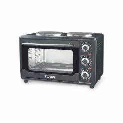 Best reviews of 🧨 Australia Sale - TODO 23L Electric Oven With Twin Hotplates Black 😀