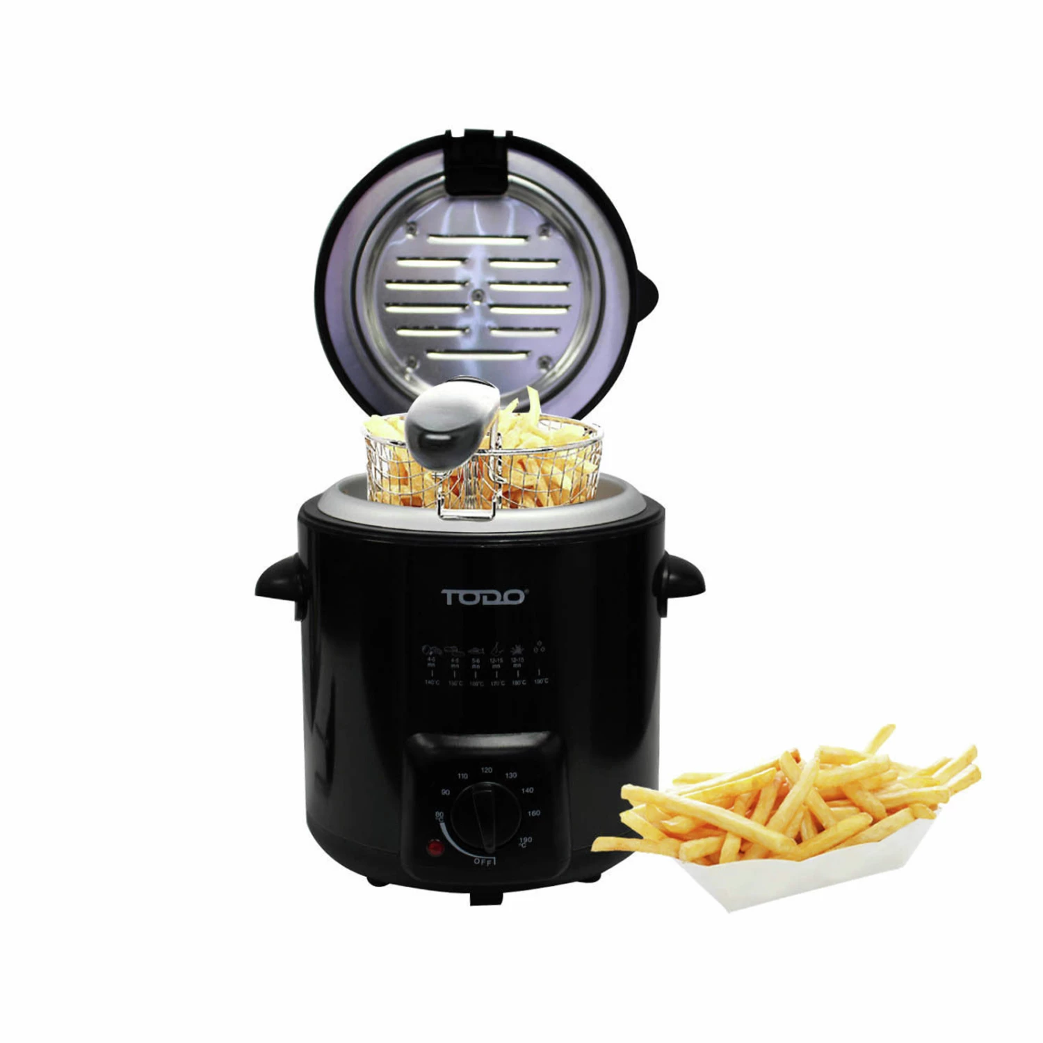 New 🥰 Australia Sale - TODO 840W 0.9L Deep Fryer Stainless Steel Basket Black 👏 2 New 🥰 Australia Sale - TODO 840W 0.9L Deep Fryer Stainless Steel Basket Black 👏 - Image 2