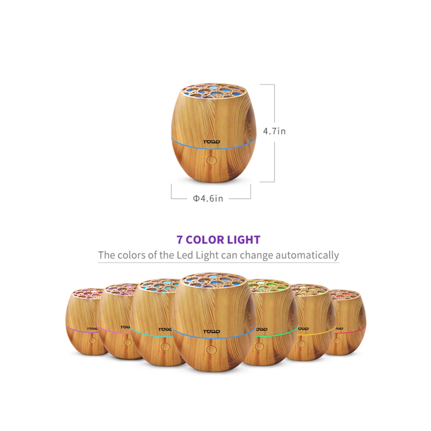 Brand new 🔥 TODO 120ml Humidifier Aromatherapy Diffuser W/ LED Light - Woodgrain - To Australia 💯 2 Brand new 🔥 TODO 120ml Humidifier Aromatherapy Diffuser W/ LED Light - Woodgrain - To Australia 💯 - Image 2