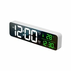 Top 10 😉 Australia Only - TODO LED Digital Alarm Clock + Temperature Display - White 🛒