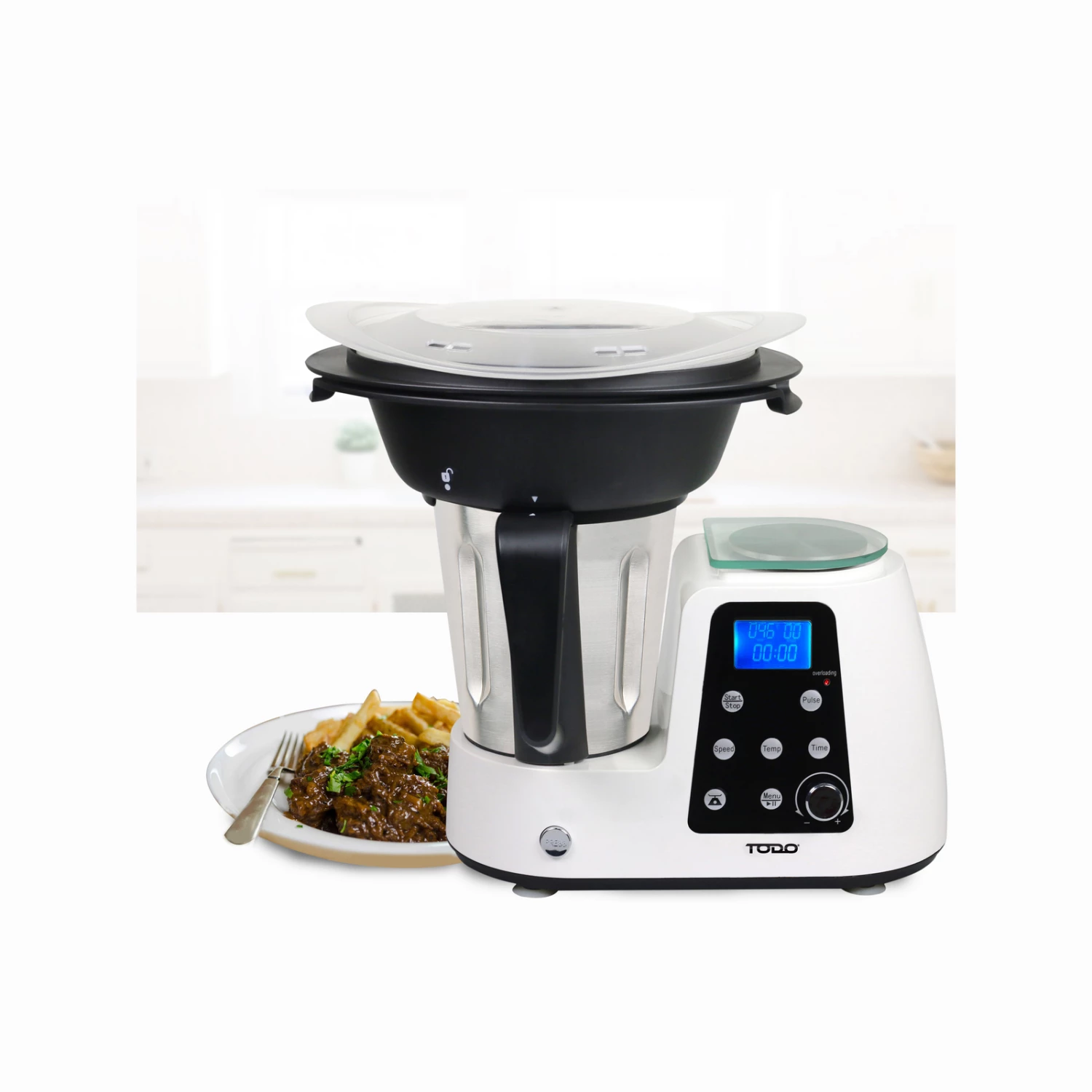 Brand new โ๏ธ Australia Sale - TODO 1800W 2L Multifunction Food Processor Thermo Cooker Stainless Steel Jug White ๐ 6 Brand new โ๏ธ Australia Sale - TODO 1800W 2L Multifunction Food Processor Thermo Cooker Stainless Steel Jug White ๐ - Image 6