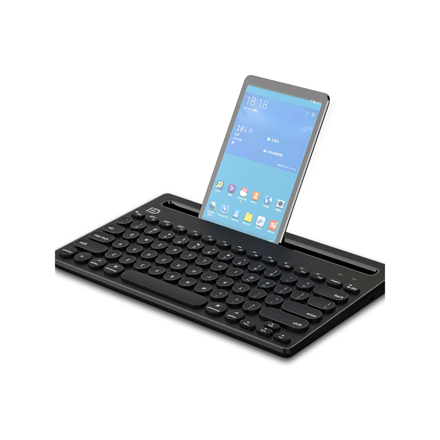 Brand new 👍 Australia Only - Todo Rechargeable Wireless Bluetooth Keyboard Tablet Mount Holder - Black 💯 2 Brand new 👍 Australia Only - Todo Rechargeable Wireless Bluetooth Keyboard Tablet Mount Holder - Black 💯 - Image 2
