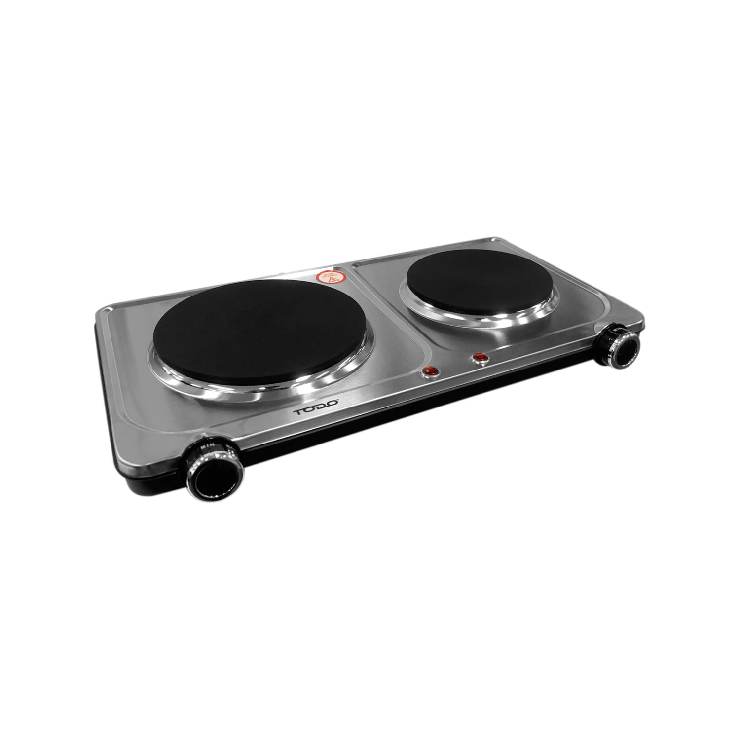 Hot Sale 👍 TODO 2250W Twin Hotplate Electric Cooktop Stainless Steel Silver - To Australia 🛒 2 Hot Sale 👍 TODO 2250W Twin Hotplate Electric Cooktop Stainless Steel Silver - To Australia 🛒 - Image 2