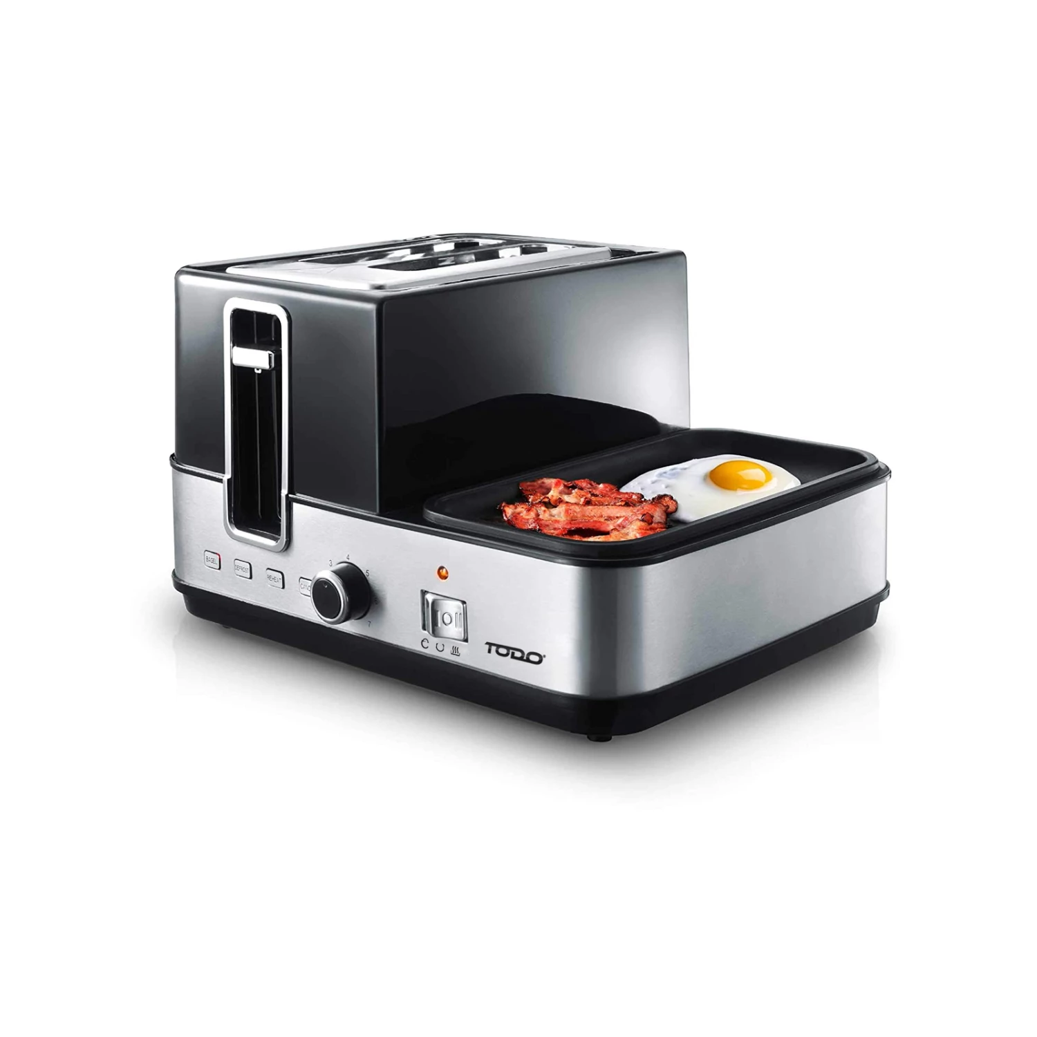 Discount ✔️ TODO 1400W Breakfast Master Toaster Egg Cooker Grill Plate Silver - To Australia 💯 4 Discount ✔️ TODO 1400W Breakfast Master Toaster Egg Cooker Grill Plate Silver - To Australia 💯 - Image 4