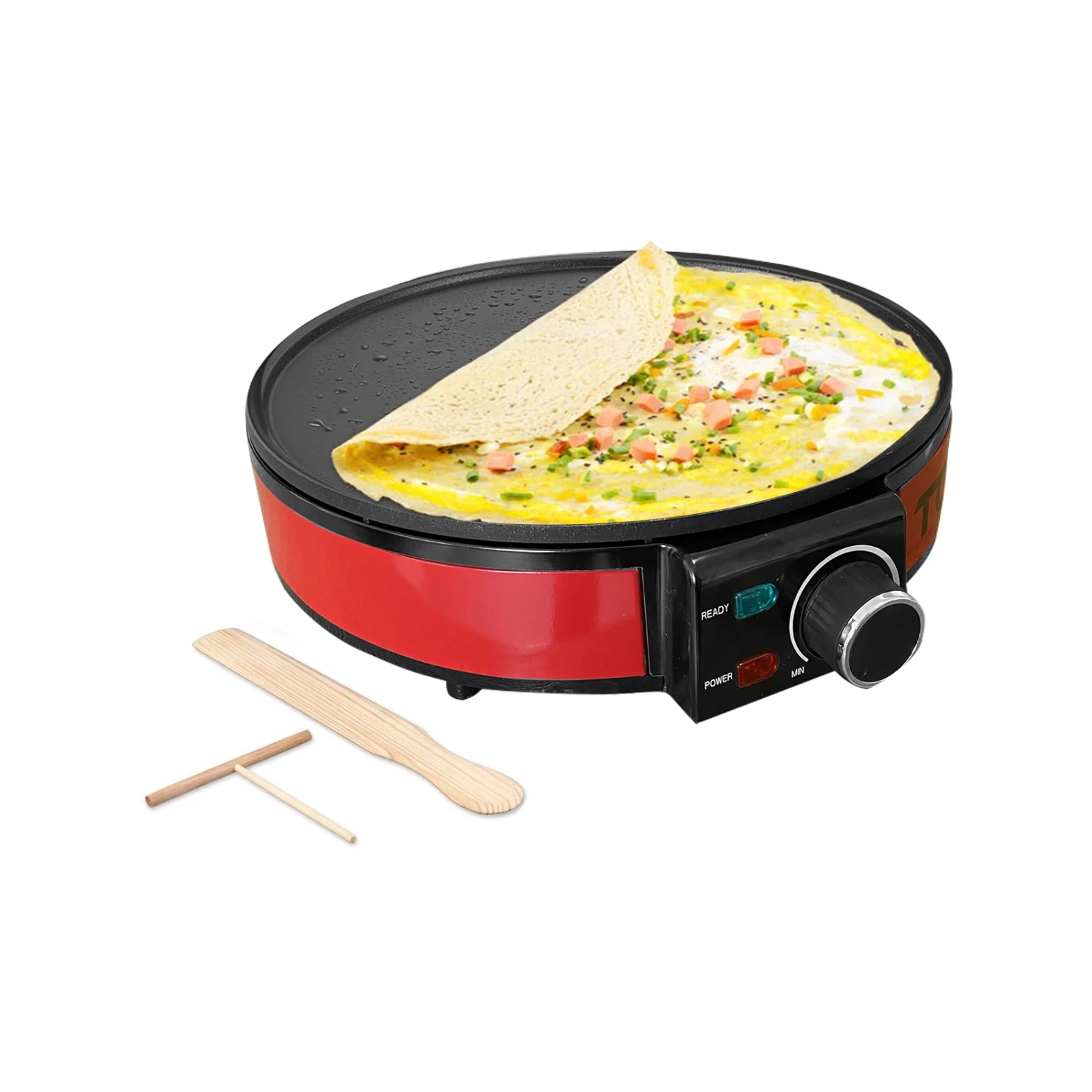 Flash Sale โญ TODO 1400W Electric Crepe Maker Pancake Pan Red - To Australia ๐ 2 Flash Sale โญ TODO 1400W Electric Crepe Maker Pancake Pan Red - To Australia ๐ - Image 2