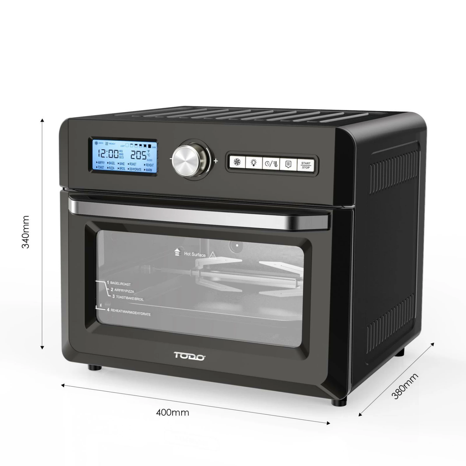 Cheapest ๐ฏ Australia Sale - TODO 1550W 18L Air Fryer Oven W/ Rotisserie Grill Black ๐ 5 Cheapest ๐ฏ Australia Sale - TODO 1550W 18L Air Fryer Oven W/ Rotisserie Grill Black ๐ - Image 5