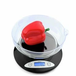 Flash Sale ๐ฏ TODO 2kg Digital Kitchen Scale W/ Bowl 1g Graduation Black - To Australia ๐