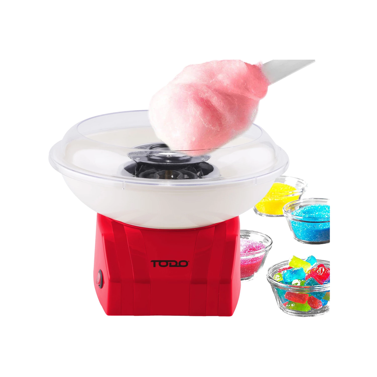 Outlet ⭐ Australia Only - TODO 470W Electric Cotton 🍬 Candy Fairy Floss Maker Red ❤️ 2 Outlet ⭐ Australia Only - TODO 470W Electric Cotton 🍬 Candy Fairy Floss Maker Red ❤️ - Image 2
