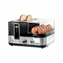 Discount โ๏ธ TODO 1400W Breakfast Master Toaster Egg Cooker Grill Plate Silver - To Australia ๐ฏ