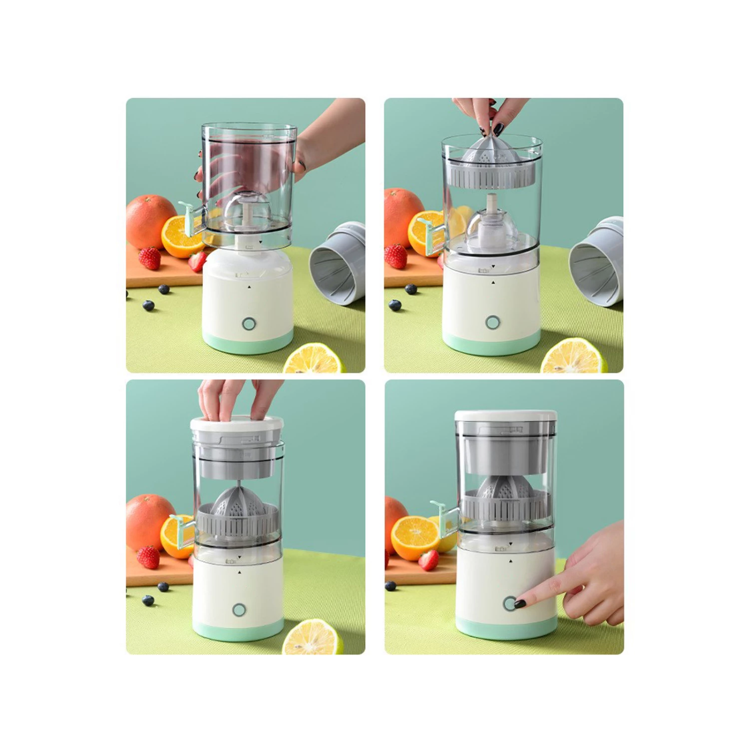 Cheap ⌛ Australia Only - TODO 7.4V Cordless Electric Citrus Juicer Press Green ✨ 4 Cheap ⌛ Australia Only - TODO 7.4V Cordless Electric Citrus Juicer Press Green ✨ - Image 4