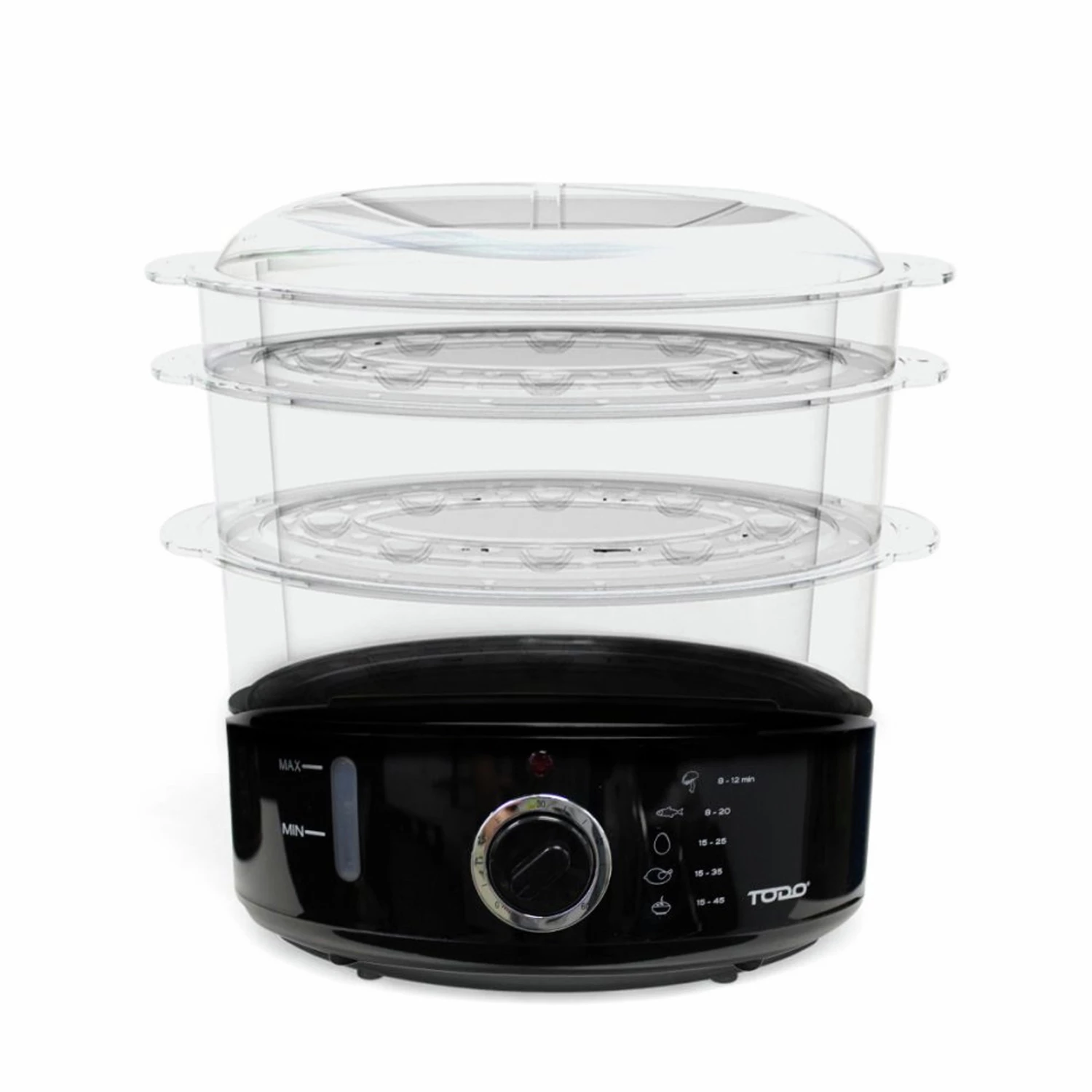 Best Sale ๐ฅ TODO 800W 9L Electric Steam Cooker Steamer 3 Tray Black - To Australia ๐ฏ 2 Best Sale ๐ฅ TODO 800W 9L Electric Steam Cooker Steamer 3 Tray Black - To Australia ๐ฏ - Image 2