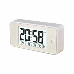Deals 😍 Australia Sale - Todo Smart LCD Alarm Clock With Sensor Control Display - White 😍