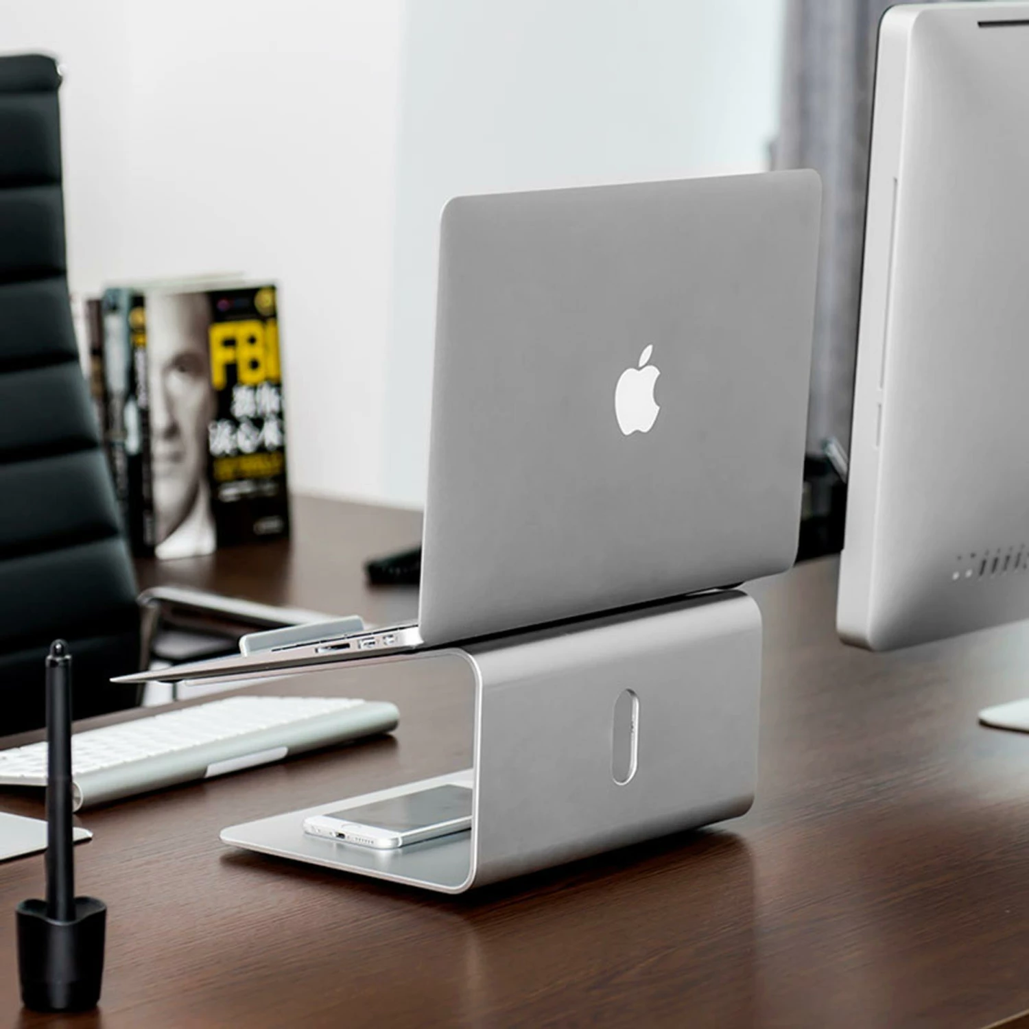 Outlet ✔️ Australia Sale - TODO 11" - 17" Aluminium Alloy Laptop Stand Mount Silver ❤️ 4 Outlet ✔️ Australia Sale - TODO 11" - 17" Aluminium Alloy Laptop Stand Mount Silver ❤️ - Image 4