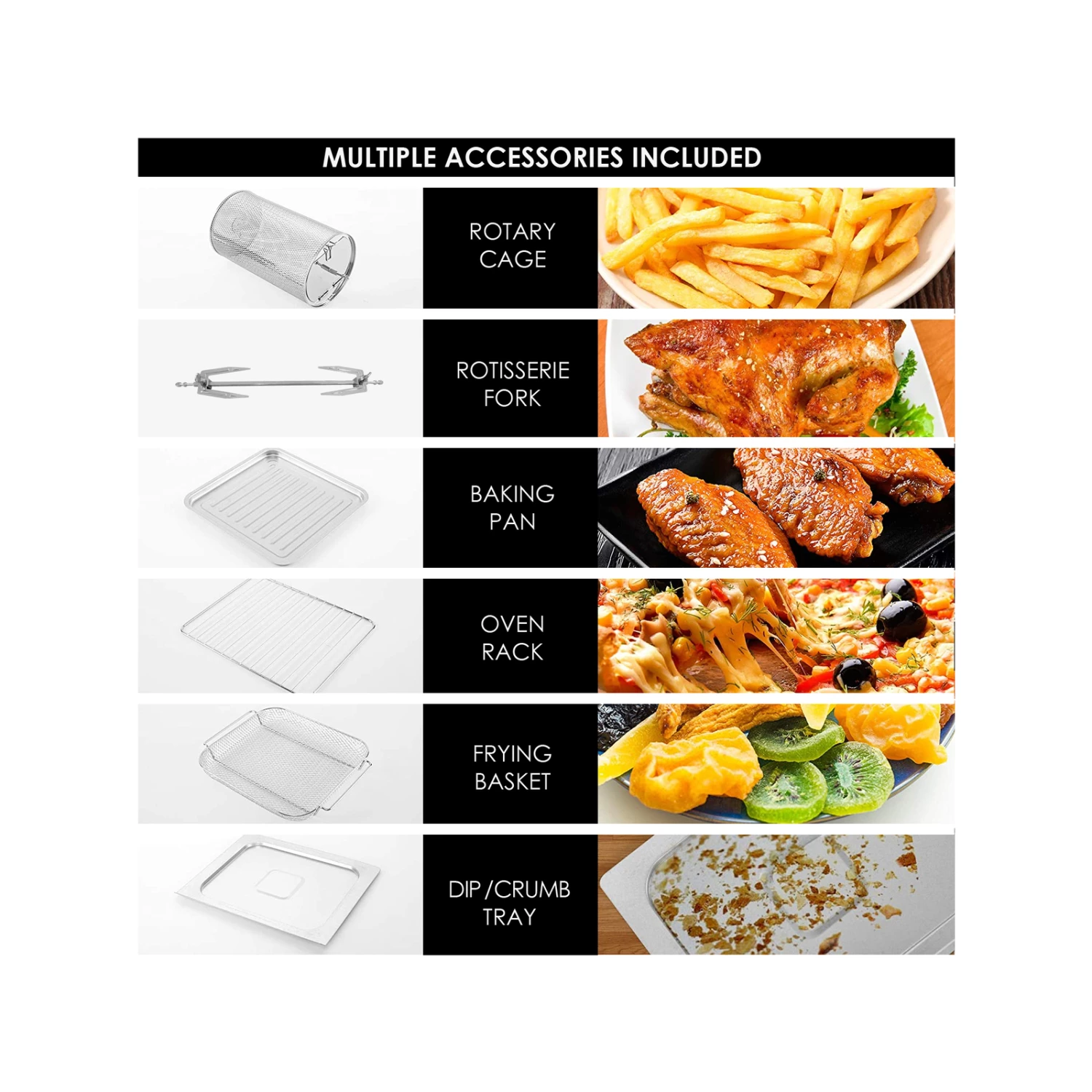 Cheapest ๐ฏ Australia Sale - TODO 1550W 18L Air Fryer Oven W/ Rotisserie Grill Black ๐ 7 Cheapest ๐ฏ Australia Sale - TODO 1550W 18L Air Fryer Oven W/ Rotisserie Grill Black ๐ - Image 7