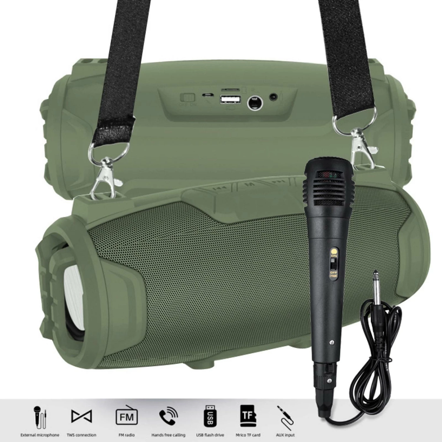 Top 10 ๐ Todo Portable Bluetooth Karaoke Speaker Rechargeable W/ Mic - Green - To Australia ๐ 3 Top 10 ๐ Todo Portable Bluetooth Karaoke Speaker Rechargeable W/ Mic - Green - To Australia ๐ - Image 3