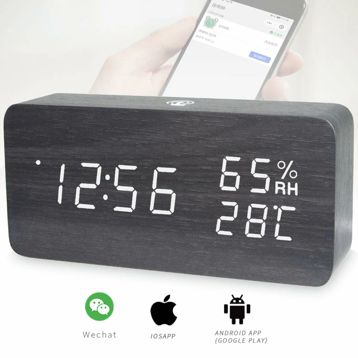 Flash Sale 😀 Australia Sale - TODO Digital LED Alarm Clock W/ Temperature Display + Control APP - Black 🔥 2 Flash Sale 😀 Australia Sale - TODO Digital LED Alarm Clock W/ Temperature Display + Control APP - Black 🔥 - Image 2
