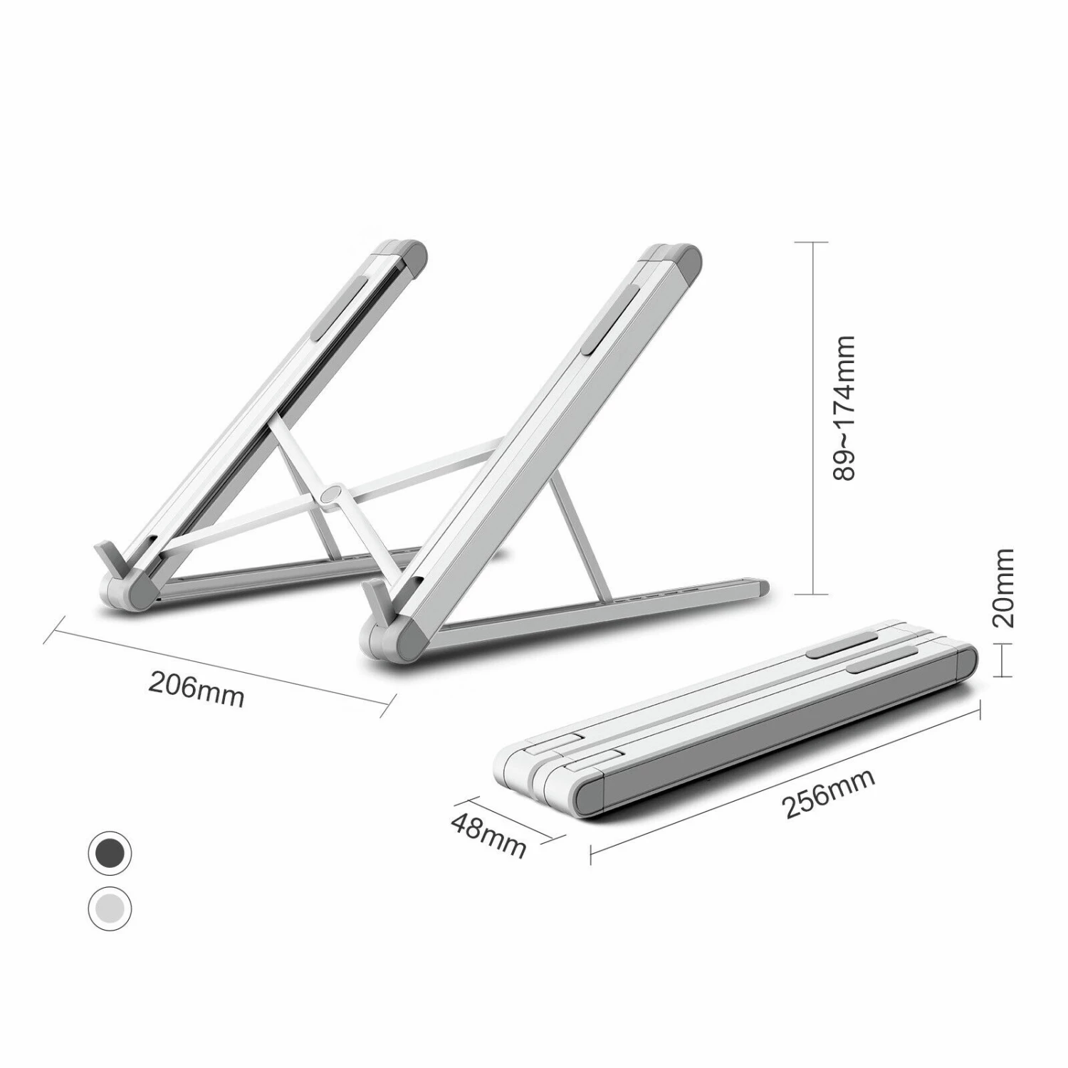 New 🥰 TODO 9.7" - 15.6" Aluminium Laptop / Tablet Stand Folding Mount Silver - To Australia ⭐ 4 New 🥰 TODO 9.7" - 15.6" Aluminium Laptop / Tablet Stand Folding Mount Silver - To Australia ⭐ - Image 4